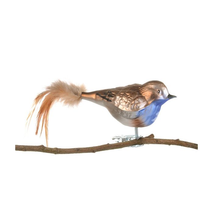 Bird in glass with clip Great Spotted Woodpecker