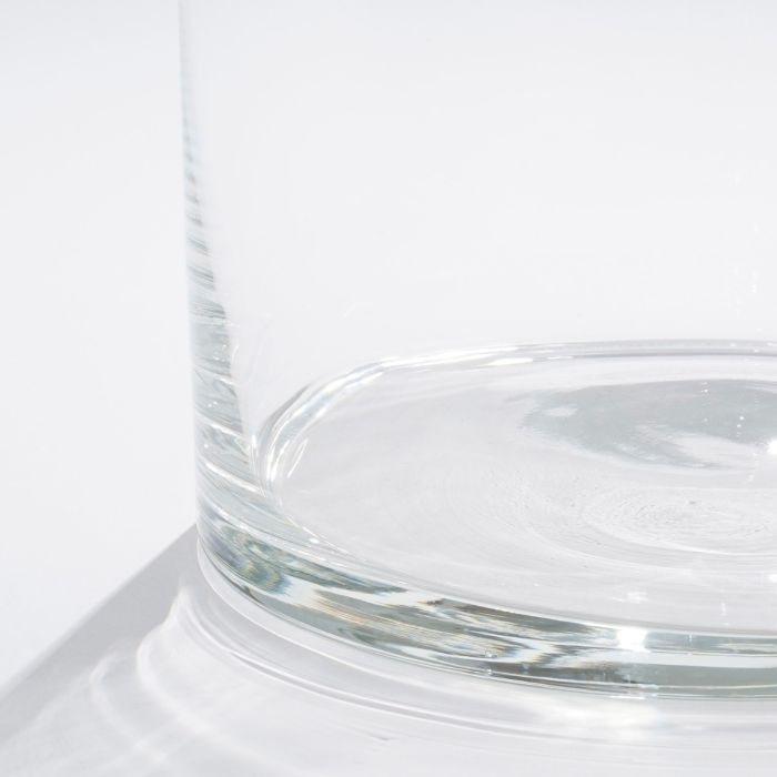 Cylinder glasvase 40 cm høj 19 cm i dia