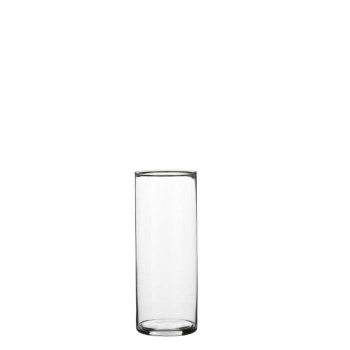 Cylinder glasvase 24 cm høj 9 cm i dia