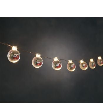 LED light chain with figurines