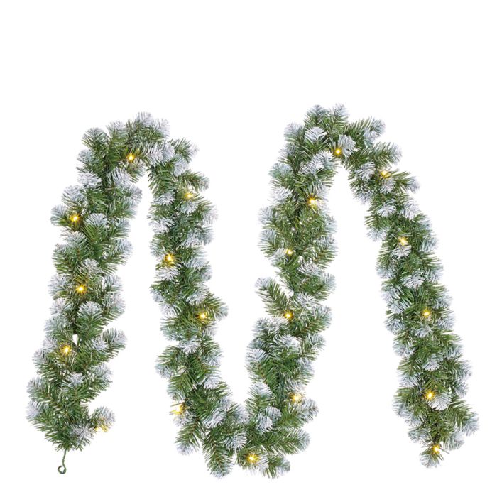 Norton granguirlande med frost og lys 270 cm lang