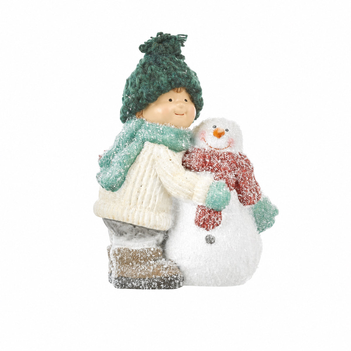 Winter children with snowmen