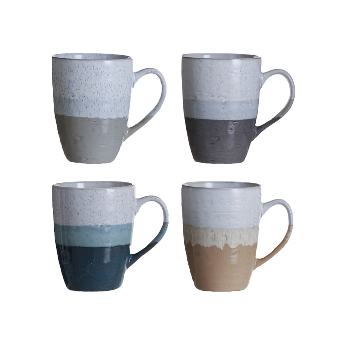 4 Tyler keramikkrus med hank