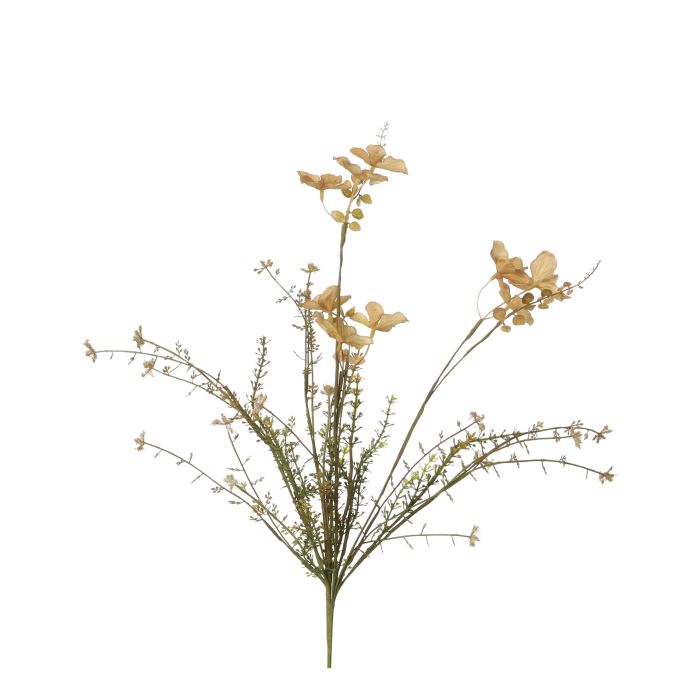 Blomsterbuket i tørret look - cremegul