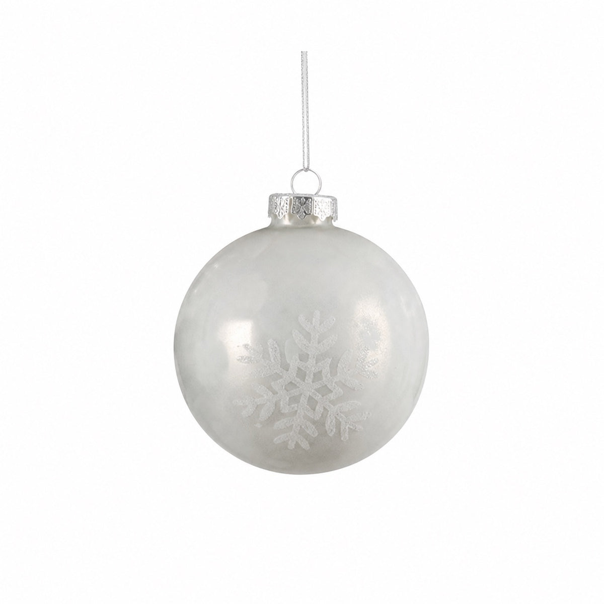 Silver / white Christmas balls