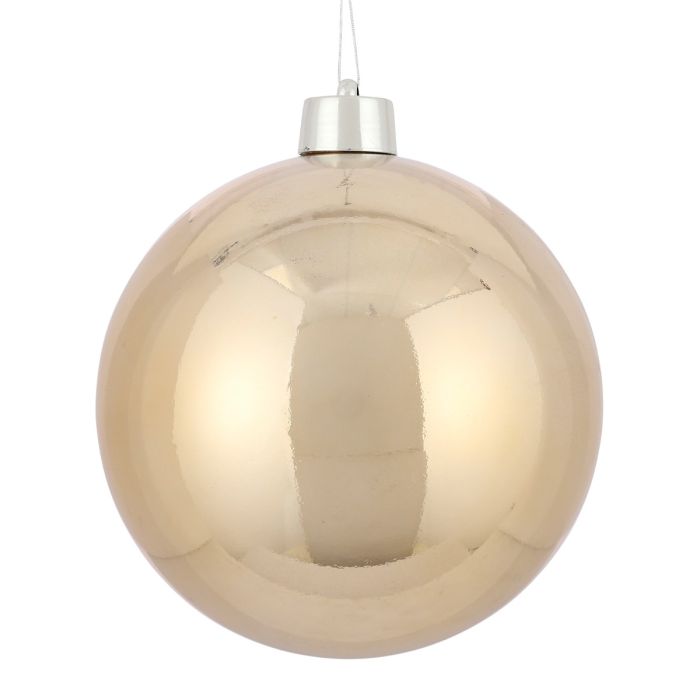 Stor julekugle champagne diameter 25 cm