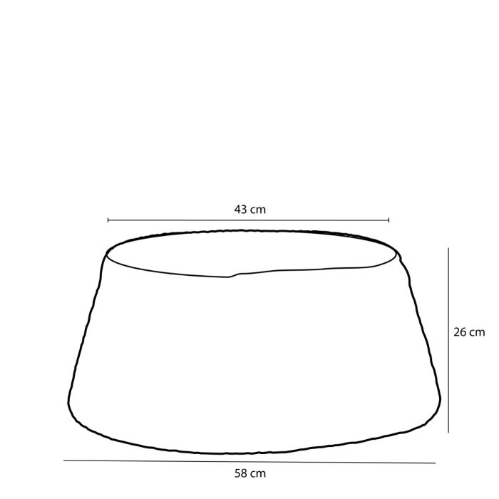 Skjuler til juletræsfod søgræs 58 cm i dia