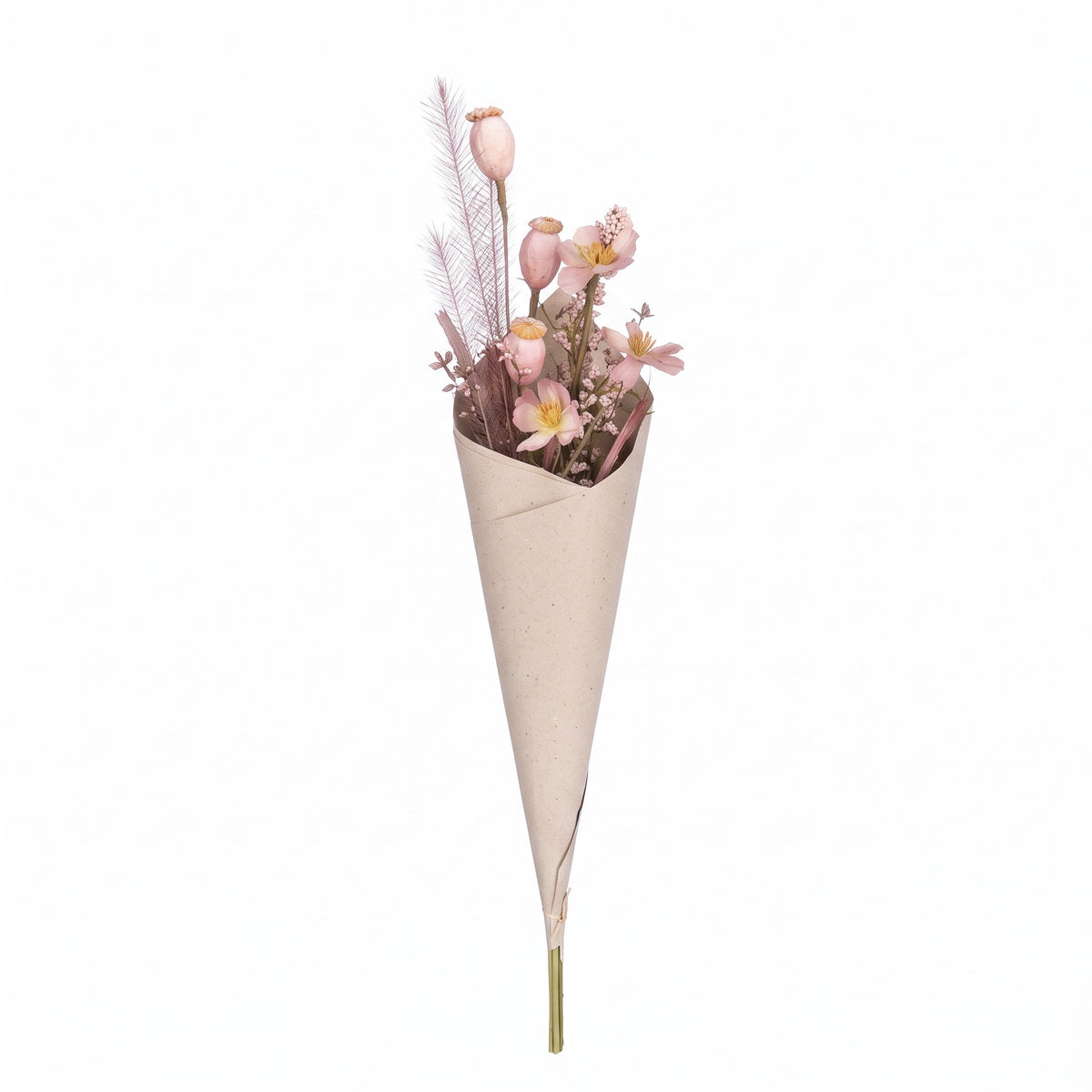Pink dried flower bouquet