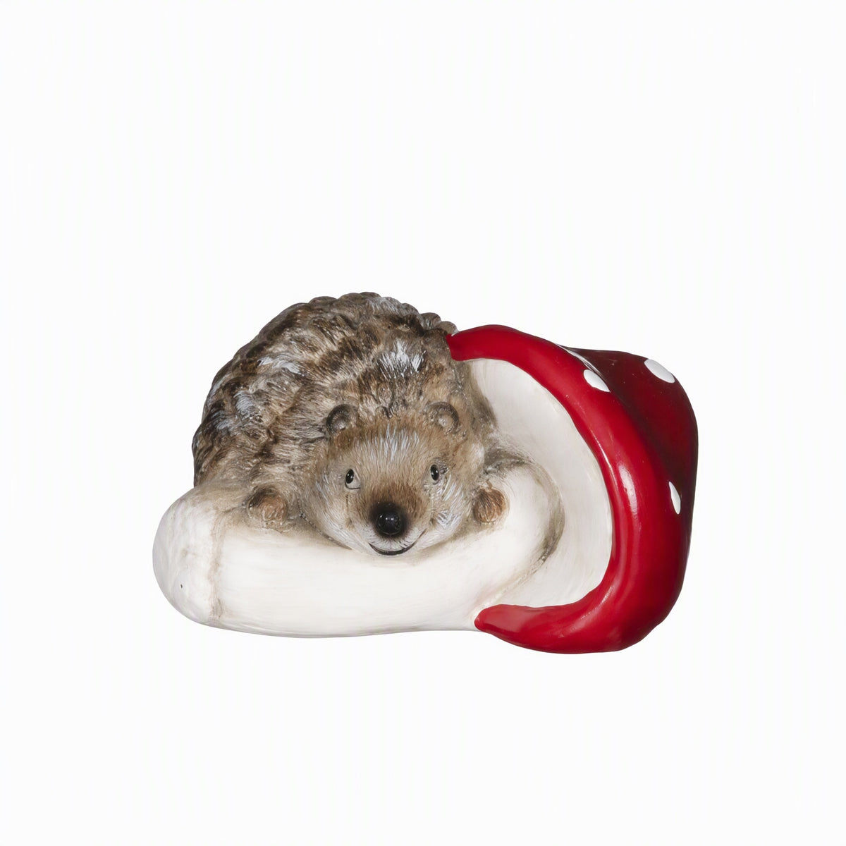 Hedgehog on mushroom