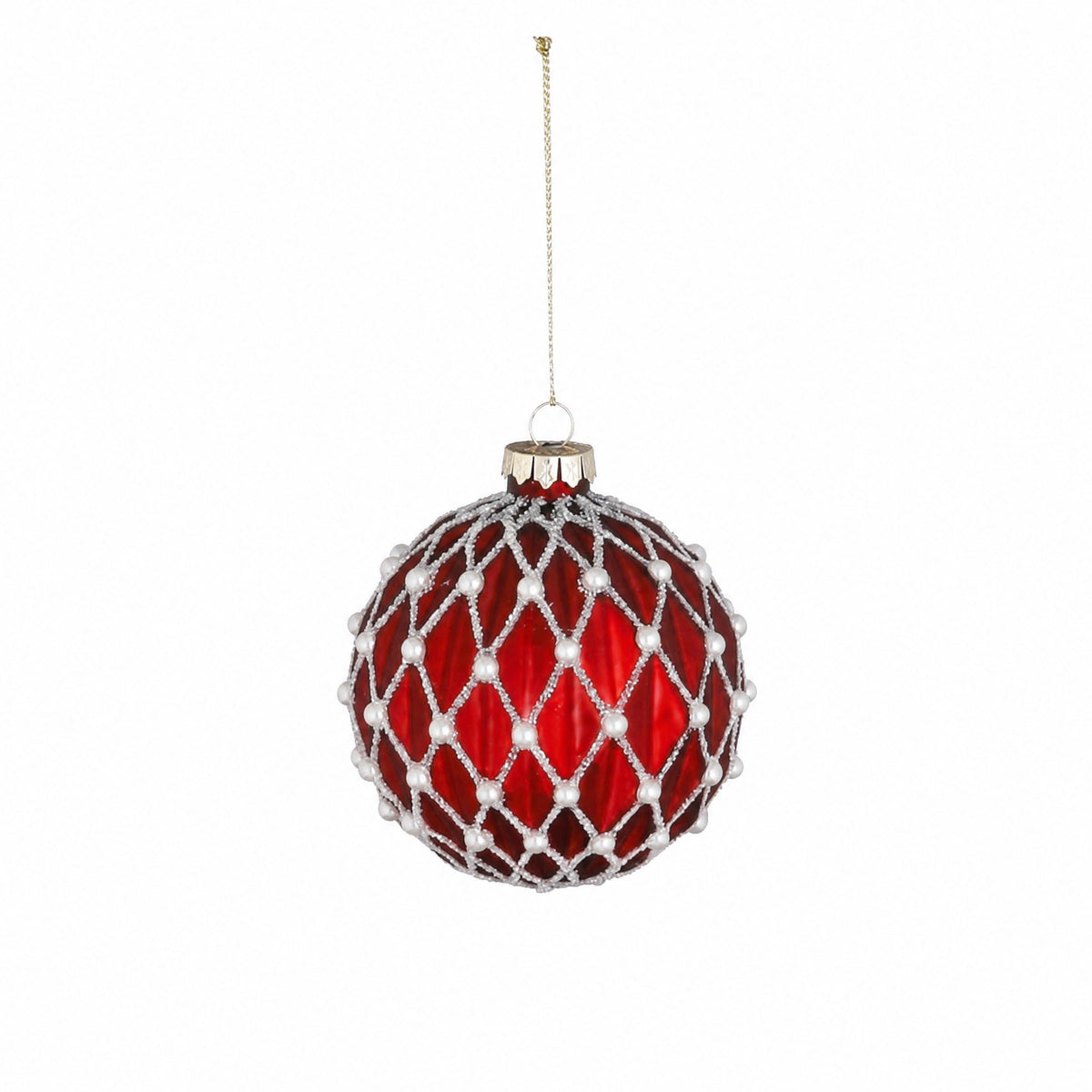 Christmas balls with beads