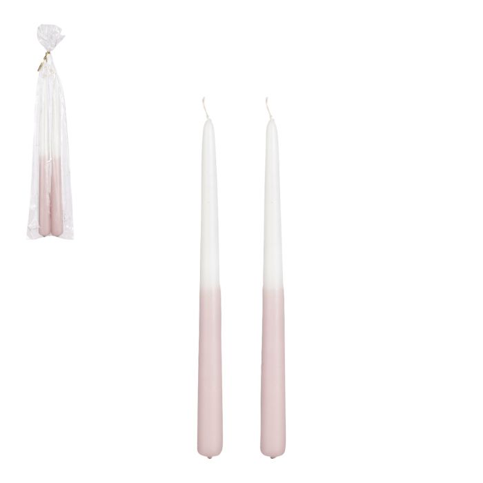 To-farvede lys mauve/hvide 2-pak
