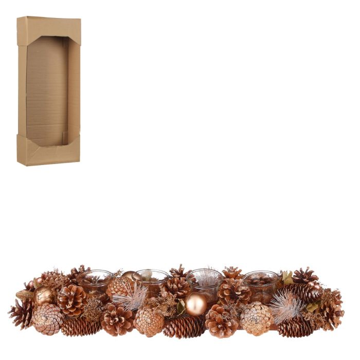 Adventsstage med gyldne kogler