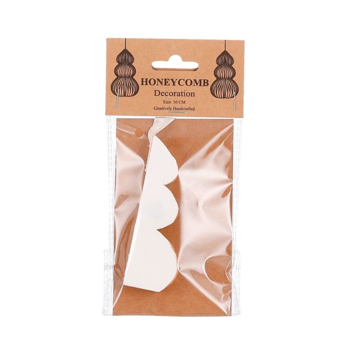 Håndlavet Juletræ creme 10 cm højt