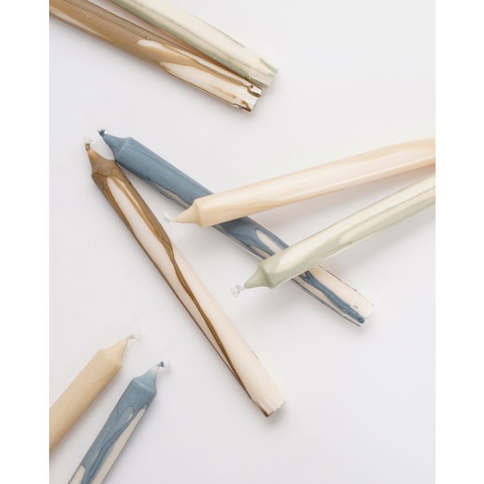 Tofarvede lys 2-pak i grøn og brun