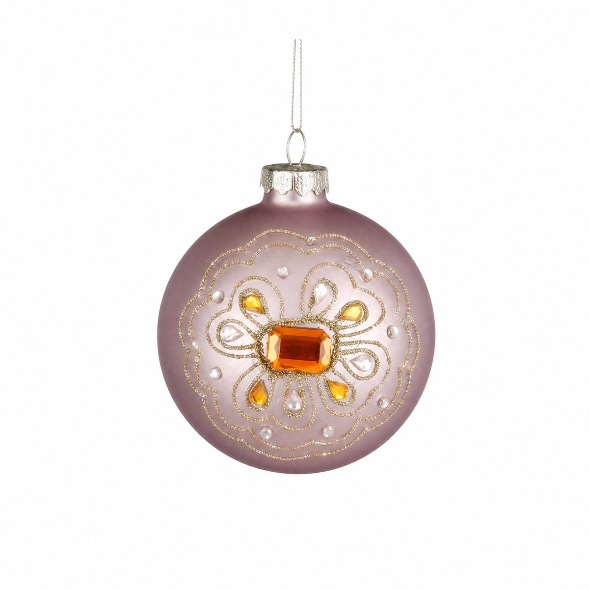 Christmas balls with rhinestones