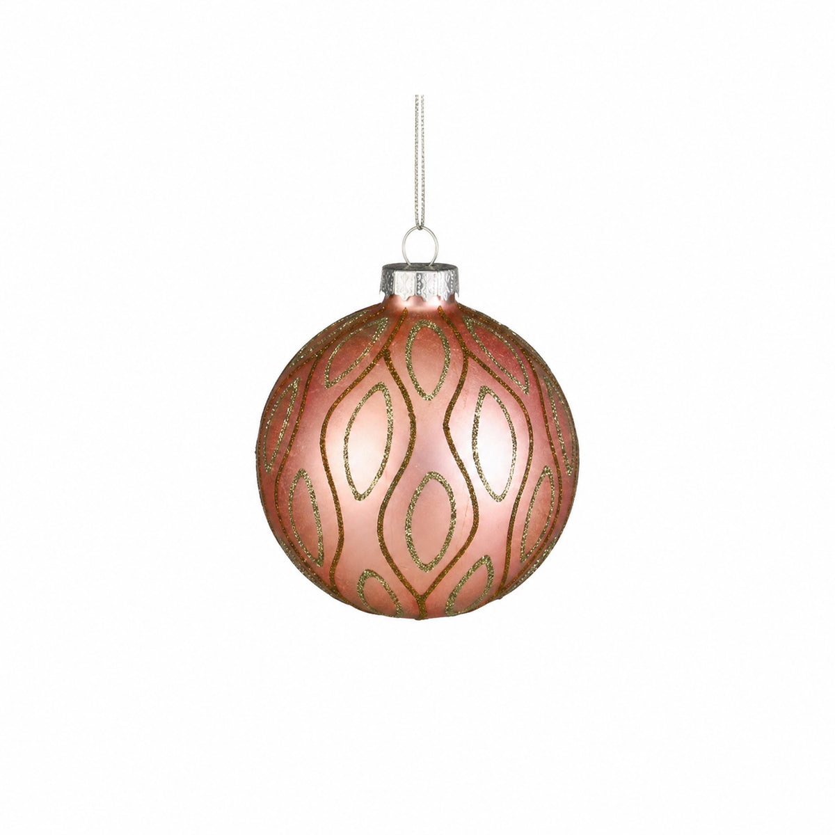 Matte Christmas balls with pattern