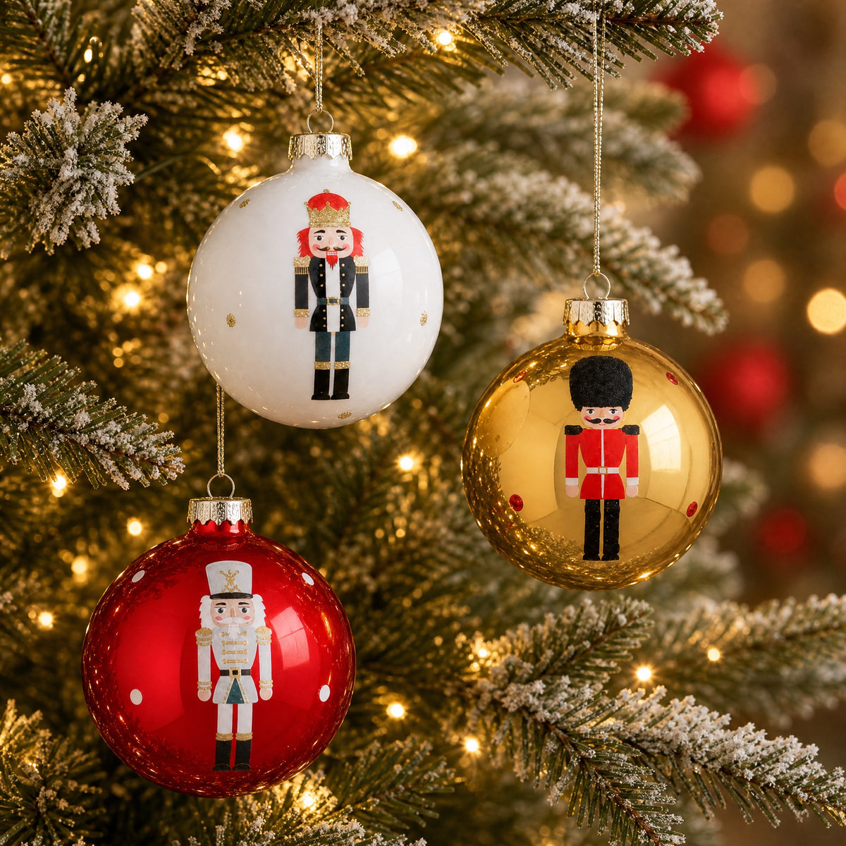 Christmas bauble with the Nutcracker
