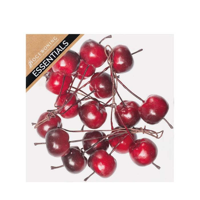 Røde/mørkerøde æbler på wire