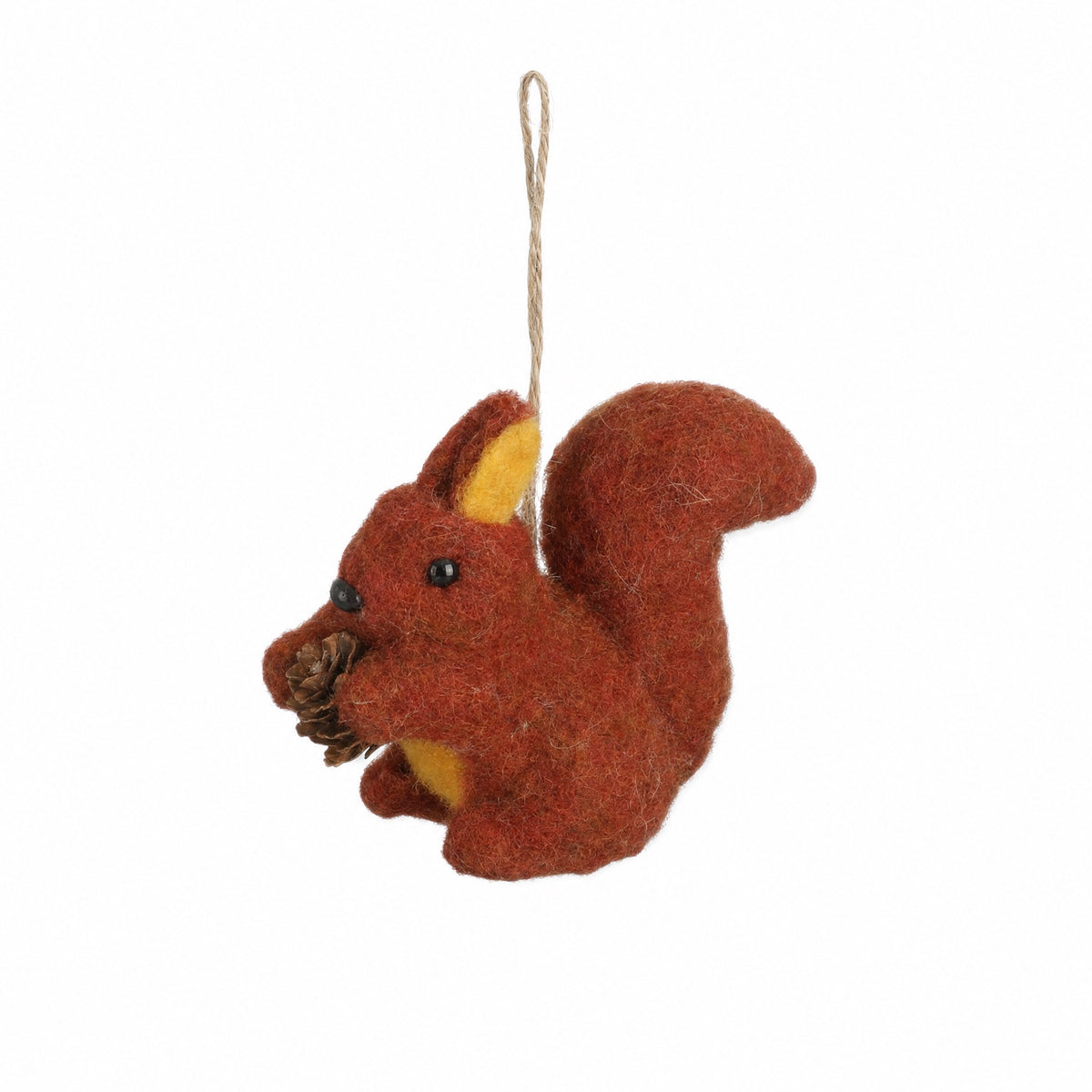 Felt squirrel for hanging