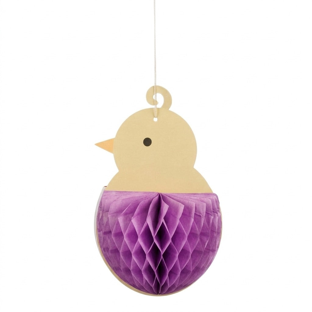 Easter chick with colored paper