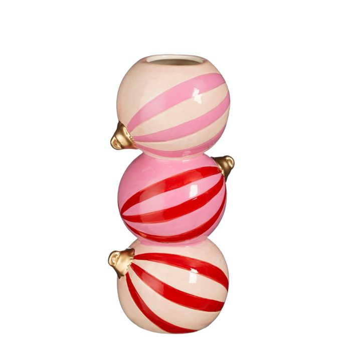 Vase Julekugler 21 cm høj