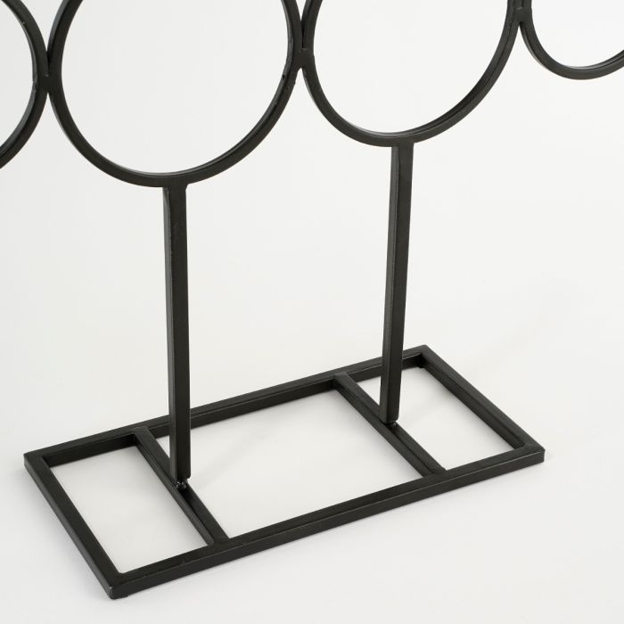 Dekorationsjuletræ sort metal 117 cm højt