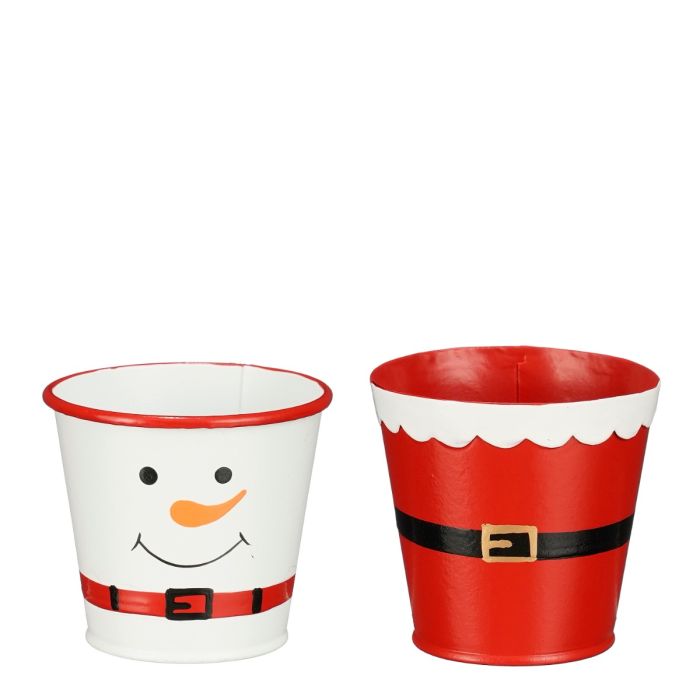 Spand/potteskjuler med julemotiv