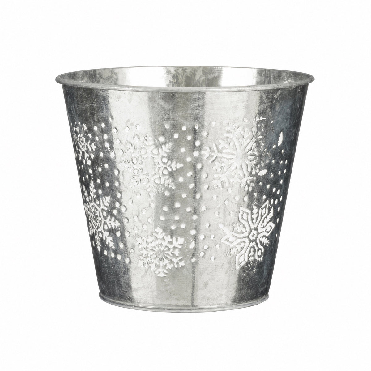 Flower pot covers with snowflake pattern