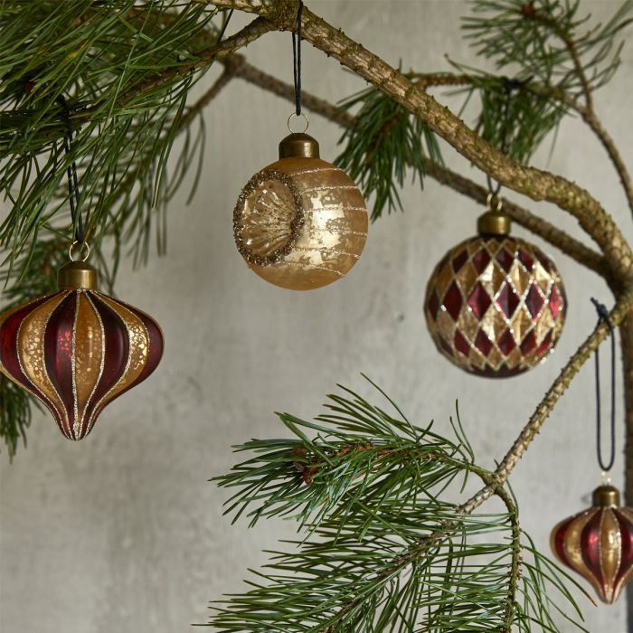 Julekugler striber eller harlekin