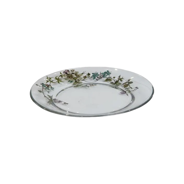 Speedtsberg glastallerken med blomstermotiv