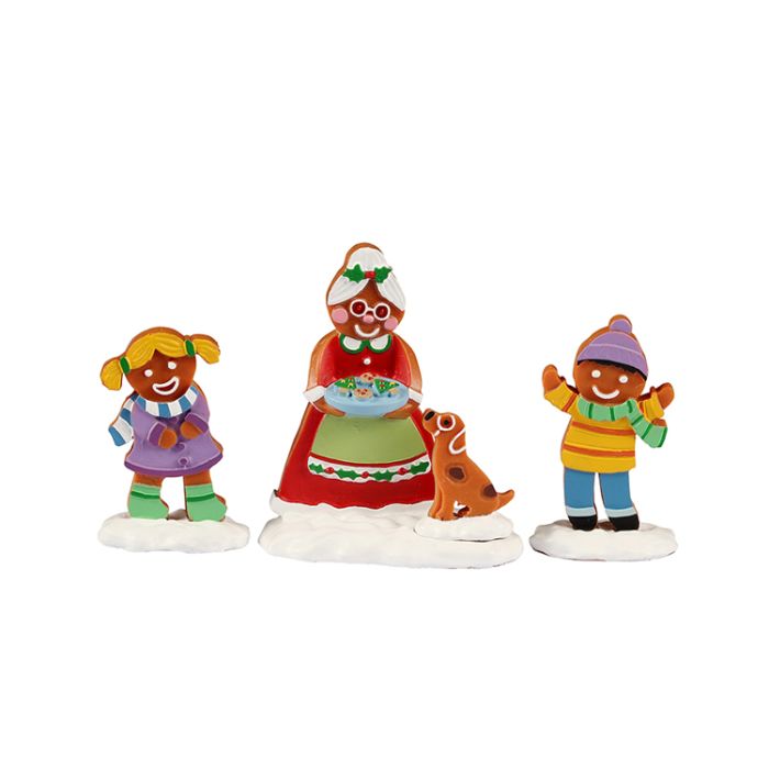 Mrs. Claus and Cookies Set Of 3