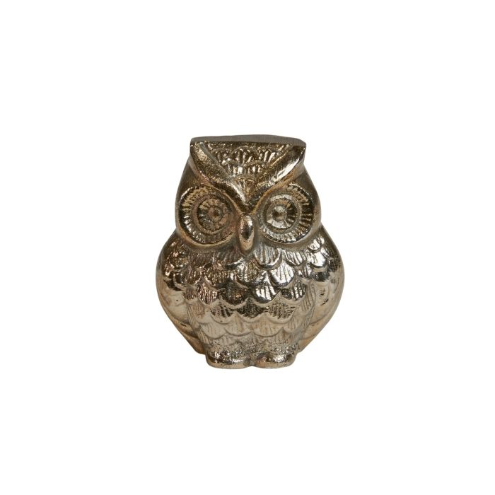 Gold-colored owl 8 cm high