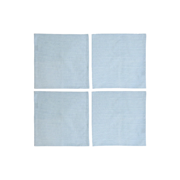 Fire Speedtsberg stofservietter lyseblå striber