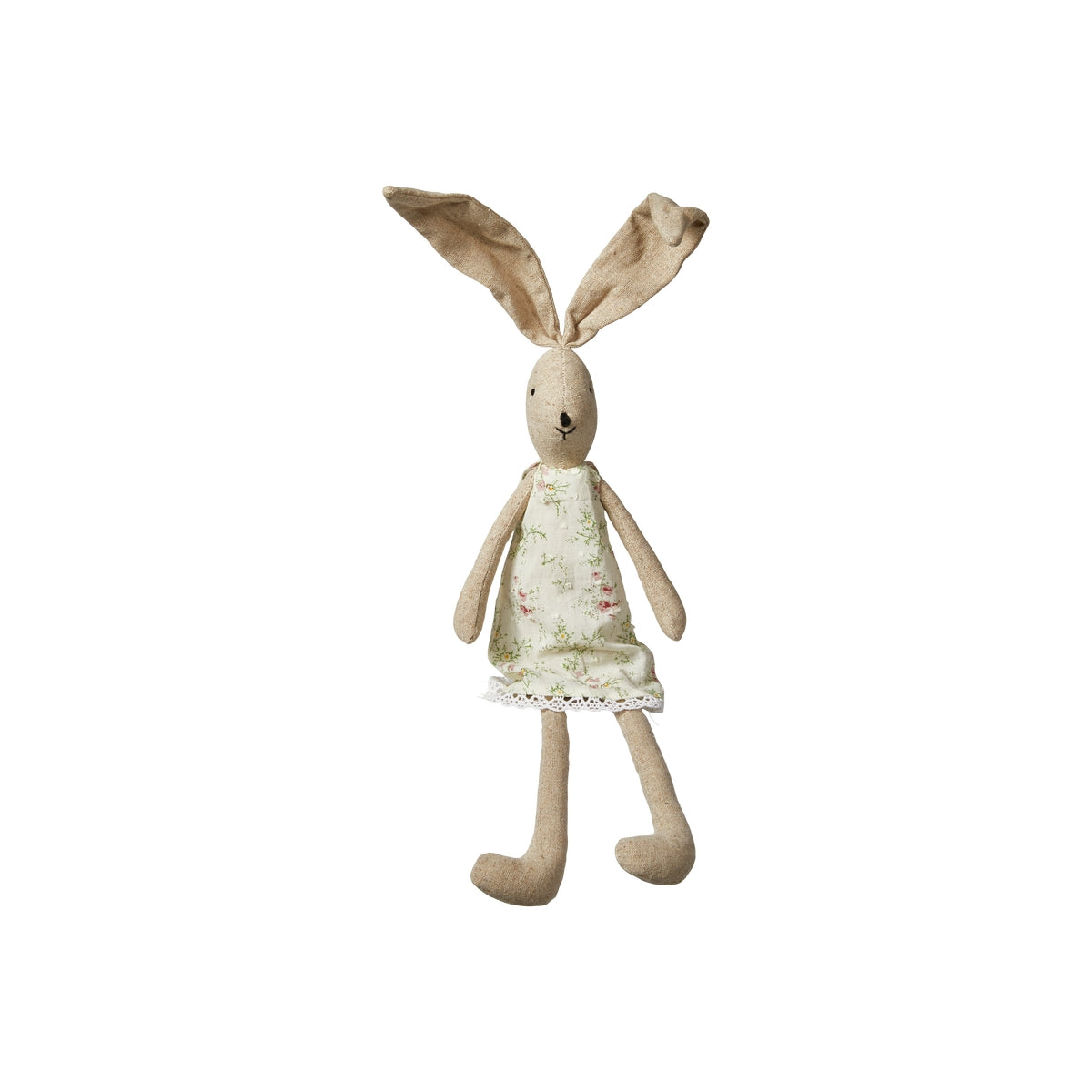 Blød Lulu kanin i stof 33 cm høj fra Speedtsberg