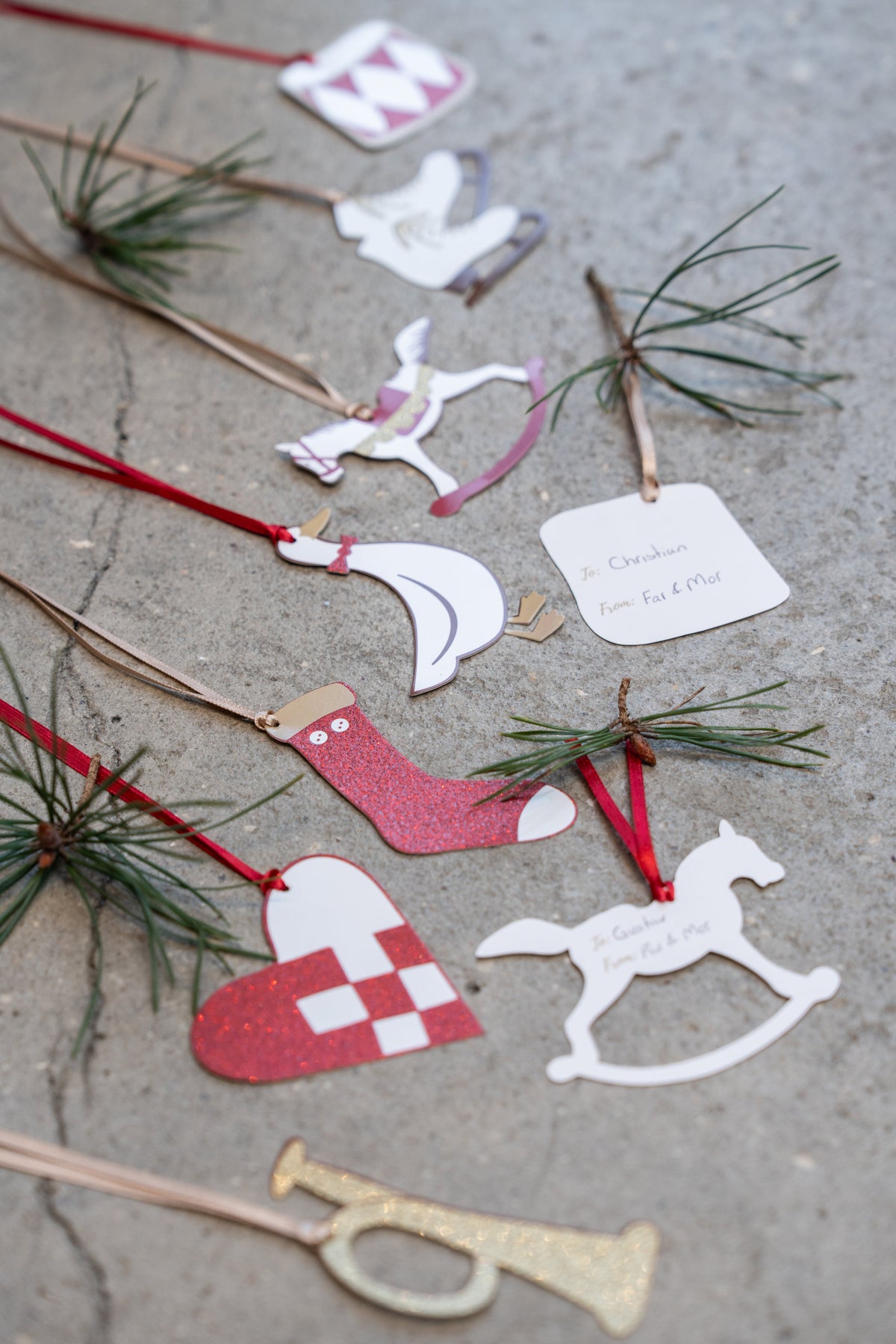 Christmas-themed gift tags from Speedtsberg