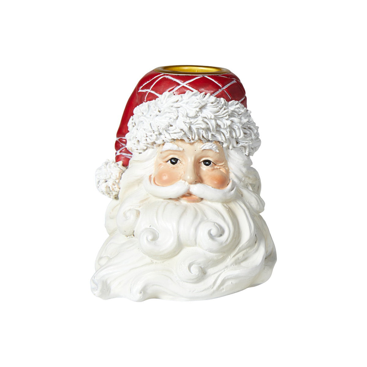 Santa candlestick for taper candles in polyresin by Speedtsberg