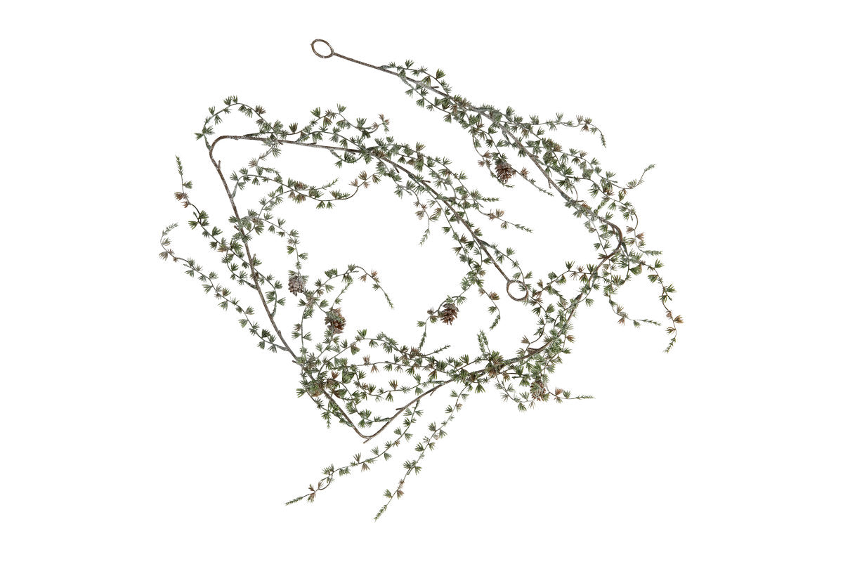 Cedar garland with snow and pine cones, 183 cm long from Speedtsberg