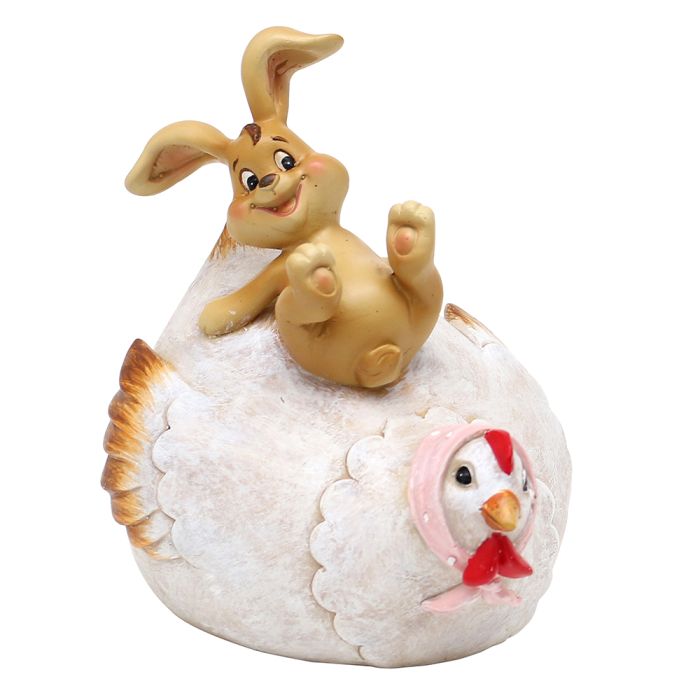 Påskehare med hønemor stor