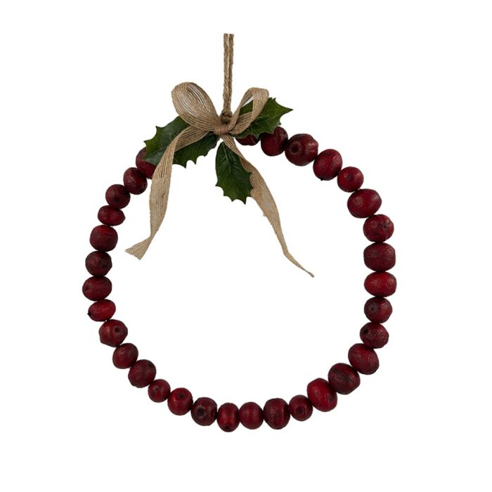 Wreath with wild orange red 25 cm