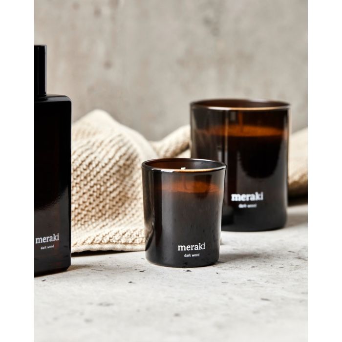 Meraki Duftlys Dark Wood 2 pk