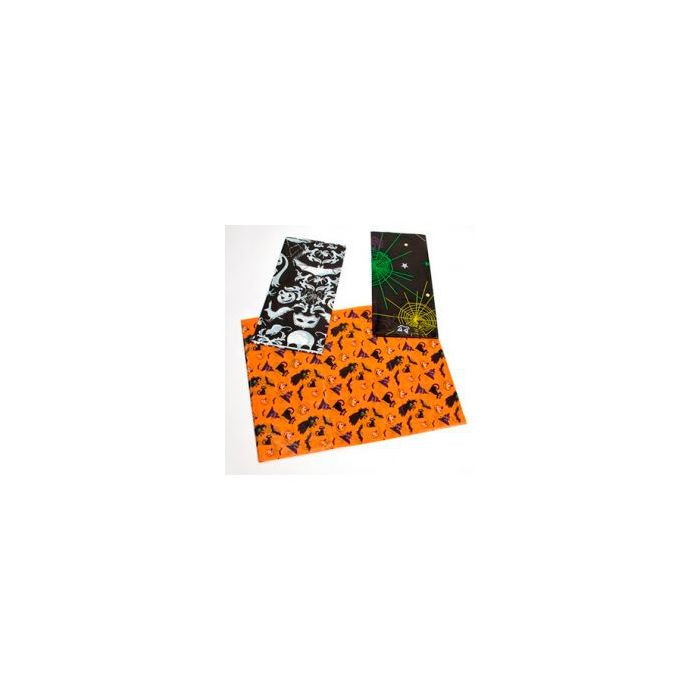 Halloween orange plastic tablecloth