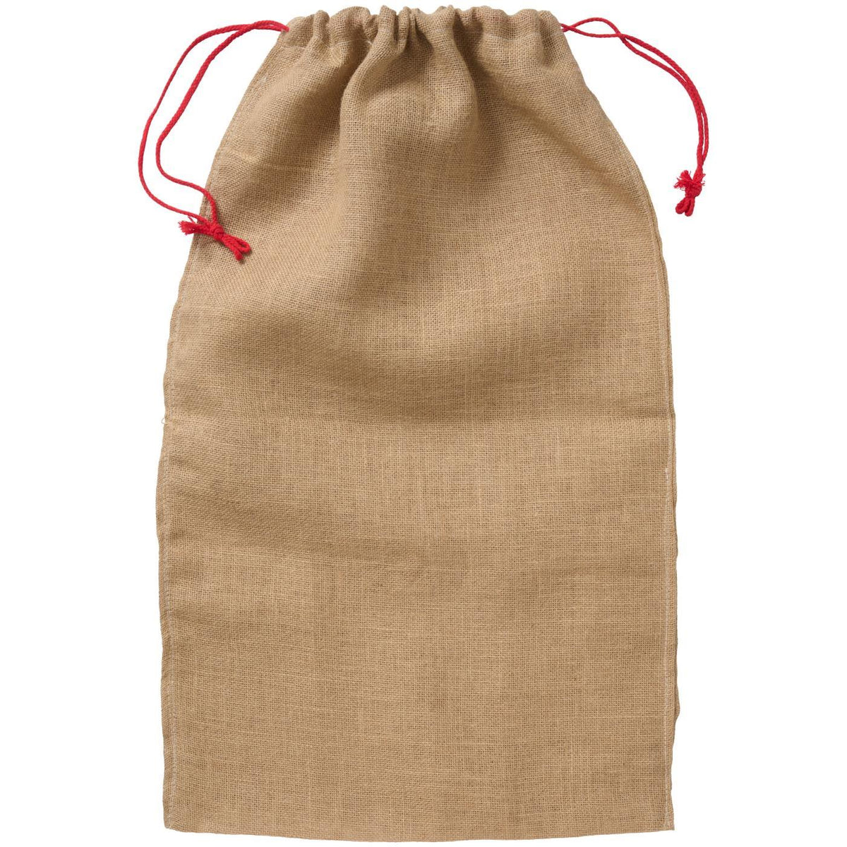 Jute Christmas gift bag with red drawstring from Ib Laursen