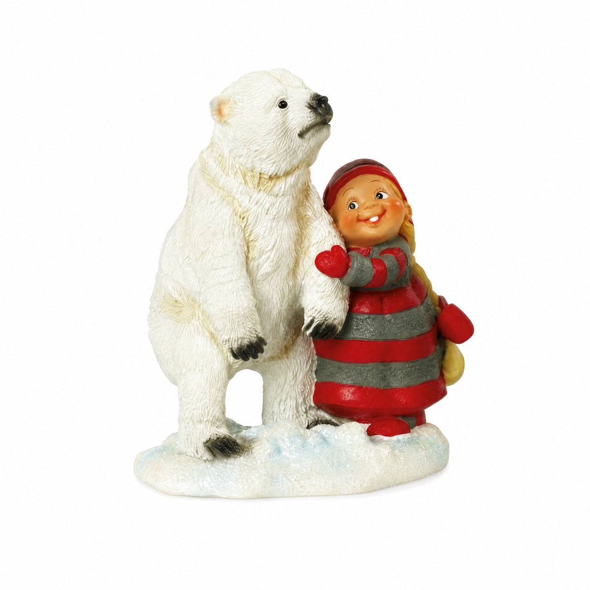 Baby elf with polar bear
