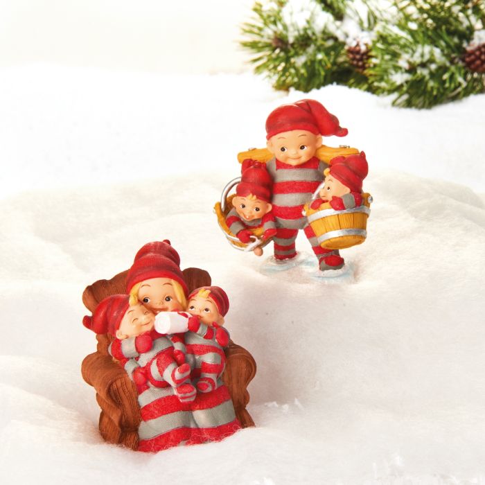 Babynisse med nissebørn