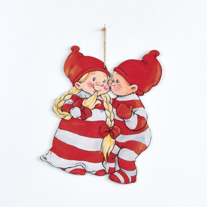 Babynissekærestepar i træ