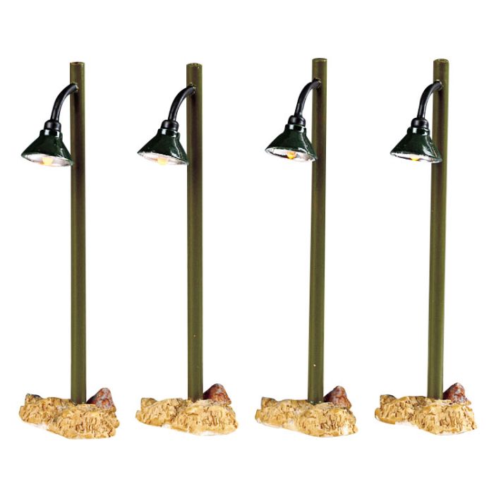 Rustic Street Lamp Set Of 4