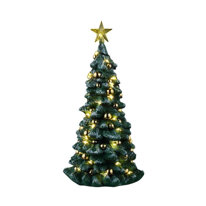Snowy Christmas Tree Clear Light