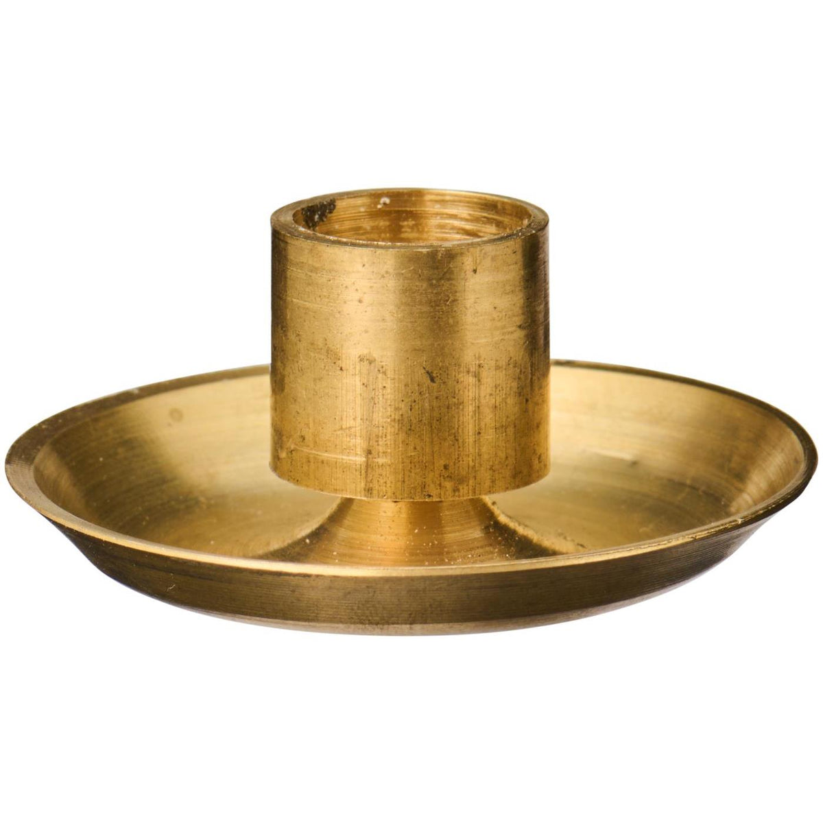 Tealight holder in brushed brass from Ib Laursen