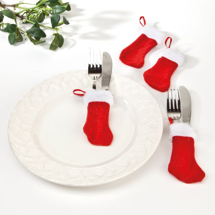 Julesokker til bestik 4-pak