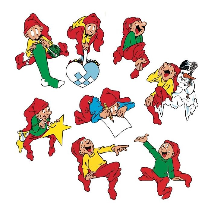 Brammingnisser med godt humør i karton 4-pak